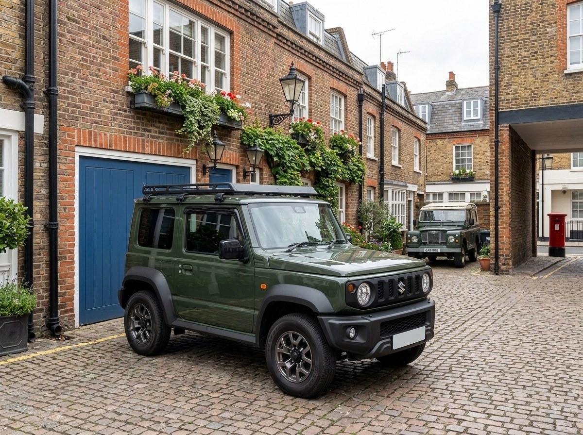 Used Suzuki Jimny — Jungle Green, manual, roof rack
